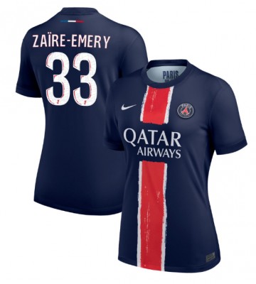 Paris Saint-Germain Warren Zaire-Emery #33 Hemmatröja Dam 2024-25 Kortärmad